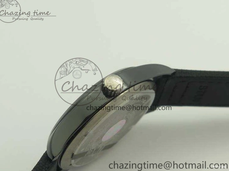 MIROTIME 0406 HighQuality Mark XVIII LAUREUS IW324703 Black Ceramic MKF Best Edition On Black Nylon Strap A 7218